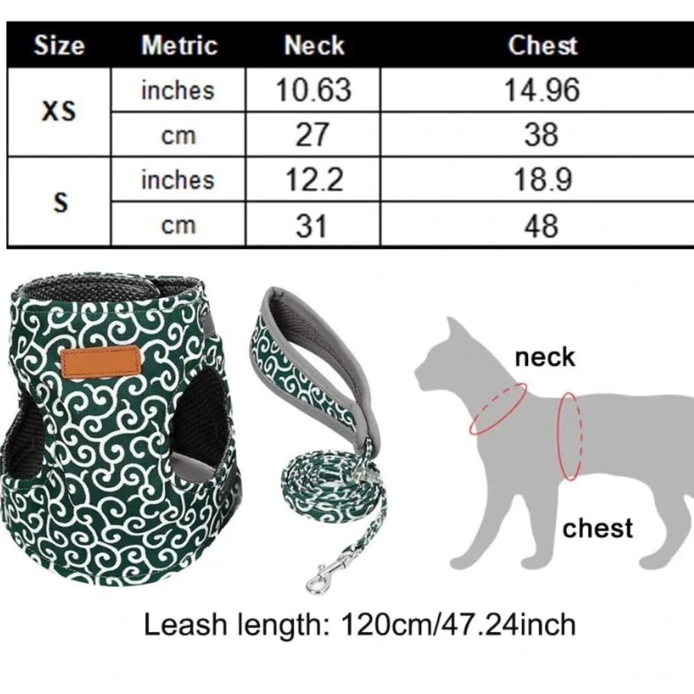 Cat Harness and Leash NWT